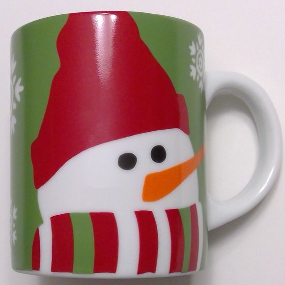 Crate&Barrel Snowman Snowflake Christmas Mug - Picture 2 of 6